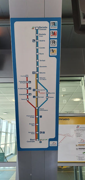 расписание поезда из аэропорта Бари в ценр города