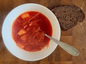 рецепт борщу без м'яса